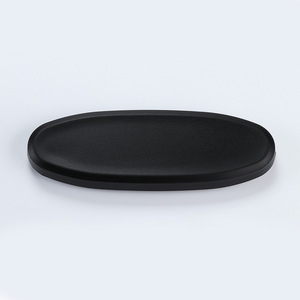 Reposabrazos de PU para Silla de Oficina, Negro P03, Fijo, Juego de 2 Piezas, Estilo Moderno Minimalista - Product Image 1