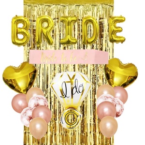 Decorazioni per le Feste di <span class=keywords><strong>addio</strong></span> al <span class=keywords><strong>nubilato</strong></span> Banner Kit con Bride to Be Sash e <span class=keywords><strong>Addio</strong></span> Al <span class=keywords><strong>Nubilato</strong></span> Palloncini Set - Product Image 6