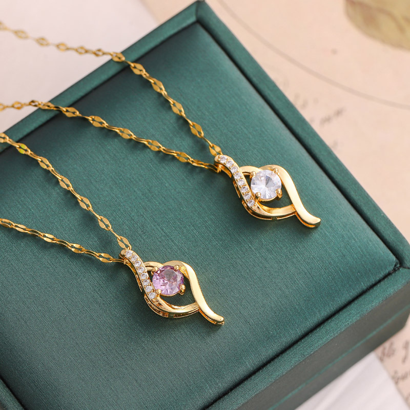 18k Gold Plated Bling Crystal Double