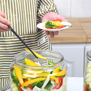 Frasco de vidro com tampa 6L vidro hermético seguro alimento seco recipiente de armazenamento para alimentos, massas, café, doces, cão Treats - Product Image 4