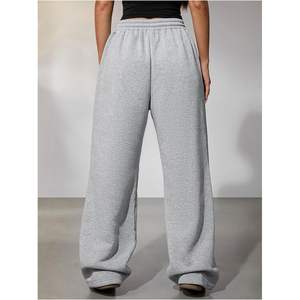 Pantalones Deportivos Anchos Personalizados para Mujer, Cintura Alta, Cordón Ajustable, Tela Elástica, Pantalones Casuales con Bolsillos, Transpirables - Product Image 3