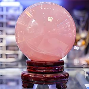 Sphères de quartz rose du Mozambique de haute qualité, naturelles, en gros, pour cadeaux d'entreprise, décoration sur le thème de l'amour et méditation thérapeutique - Product Image 1