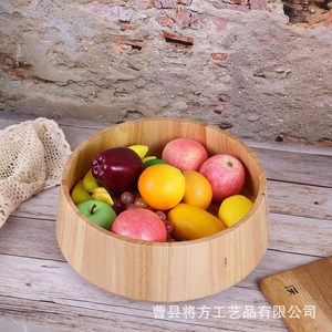 ชามสลัดไม้ 732 สีพื้น สำหรับใช้ในบ้าน ชามเสิร์ฟผลไม้และผัก - Product Image 4