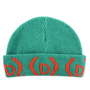 Hengxing produce cappelli a cuffia con polsino in maglia invernale di alta qualità con logo Jacquard personalizzato - Product Image 3