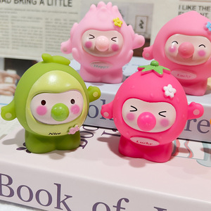 Nuovo Giocattolo Cartoon Vitality Little Round che Produce Bolle, Allevia lo Stress, Si Spremere e Giocare con, con Frutta e Uova, Divertente - Product Image 4