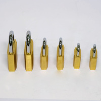 Laiton satiné petit carré cuivre sécurité électrique antivol serrure universelle ménage cadenas avec plusieurs spécifications