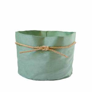 Piattino in cotone a coste con interno in plastica, altezza 12cm, diametro 16cm - Product Image 1