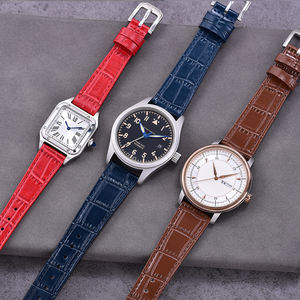 Juelong 16/18/19/20/21/22mm <span class=keywords><strong>Bracelet</strong></span> de montre en alligator véritable Bracelets de montre en crocodile de luxe - Product Image 4