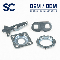 Pièces de tôlerie en acier inoxydable personnalisées OEM ODM, pièces de découpe de précision en métal, quincaillerie automobile zinguée