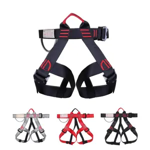 Manufacturer's Customized Outdoor Half Body Climbing Safety Harness Adults And Children Rock Rope Lowering Safety Belt