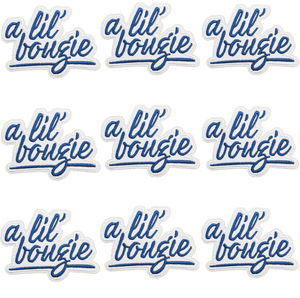 Ricamo all'ingrosso un Lil Bougie ferro su toppa frase Slang ferro su toppa ricamata toppa <span class=keywords><strong>Boujie</strong></span> cucire su Applique per indumento - Product Image 4
