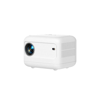 Proyektor LCD Portabel Model H86 720p Home Theater 200 Lumens Fokus Elektrik Keystone Digital Android 9 Siap 3D Dapat Dikantongi
