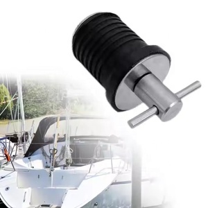 Stainless Steel Marine Drain Plug T Handle Snap Neoprene Seal Rubber Plugs Fits Tube 1-1/4 Inch <b>Yacht</b> Boat Hardware Stainless St - Product Image 5