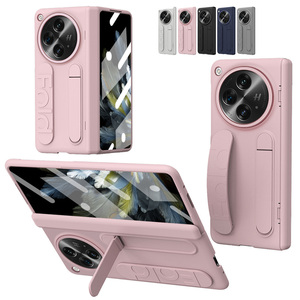 Bisagra elástica soporte de pulsera 360 funda de armadura de protección completa para Oppo <span class=keywords><strong>Find</strong></span> <span class=keywords><strong>N2</strong></span> / <span class=keywords><strong>Find</strong></span> N3 con cubierta plegable de vidrio templado - Product Image 1