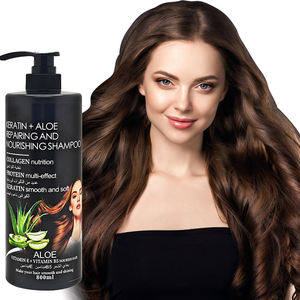 Champú de aloe vera orgánico personalizado sin Sulfatos veganos, la mejor ligereza, clarificador para <span class=keywords><strong>antipiojos</strong></span>, nutritivo, hidratante, cabello esponjoso - Product Image 3