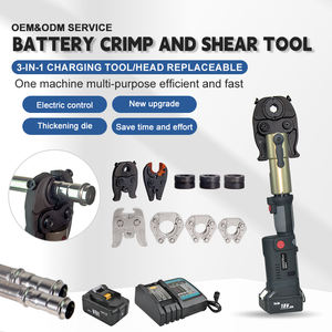 Alat pemasang pipa hidrolik elektrik GES-1550, alat pemotong kabel tembaga 3 in 1 baterai elektrik - Product Image 5