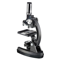 Portable 300X-1200X LED HD Microscope Carrying Suitcase with Metal Compound Lab Monocular for Kids School Science Education