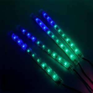 Lumière d'ambiance intérieure <span class=keywords><strong>de</strong></span> voiture LED RVB 12V 8W, éclairage <span class=keywords><strong>de</strong></span> <span class=keywords><strong>pied</strong></span>, rétroéclairage, contrôle <span class=keywords><strong>de</strong></span> la musique par application, modes multiples, lampe néon décorative d'ambiance automobile - Product Image 3