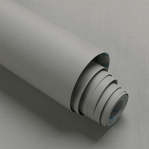 Papel Tapiz Autoadhesivo con Aspecto de Lino, Papel de Contacto Texturizado para Paredes, Removible, Impermeable, Moderno, Color Neutro - Product Image 4