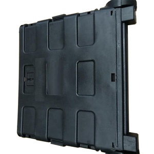 Ánh Sáng Màu Đen Hành Lý Xách Tay Gấp Xe Đẩy - Product Image 3