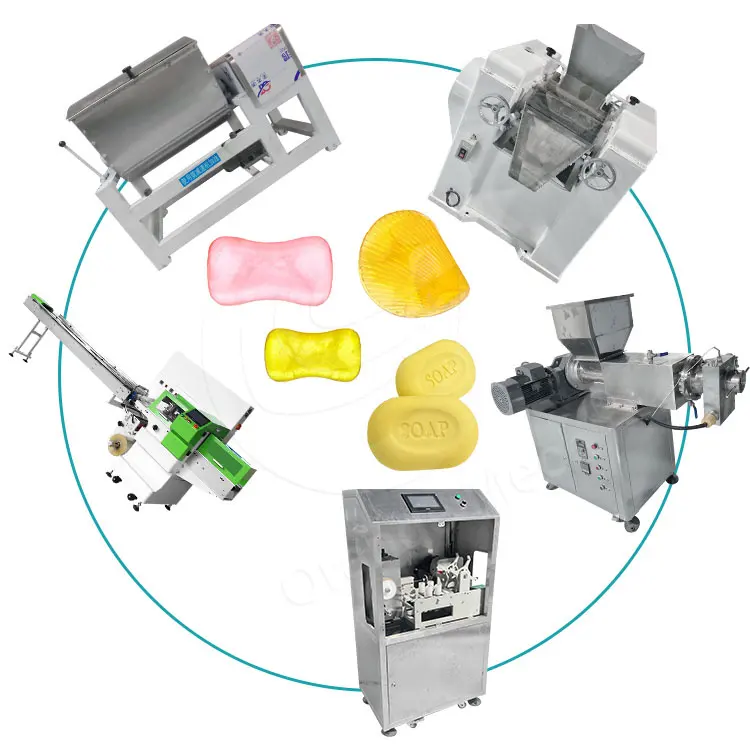 ORME Chips de jabón Corte Mezcla Máquina formadora Línea de producción de jabón de lavandería Suministros para hacer jabón proporcionados