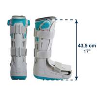 Bota ortopédica ancha ajustable, ambidiestra, con suela antideslizante, 43.5cm de altura, cámaras de aire independientes, extra confort KMINA