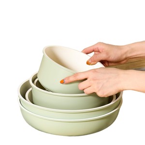 <b>Ceramic</b> Cookware Set 8-10 Inch Frying <b>Pan</b> Saucepan Detachable Handle Non-Stick Kitchen Cooking Set - Product Image 5