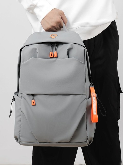 New Fashion Men's Laptop Backpack for Business Travel & High School/College Students Large Capacity PU Leather Computer Bag