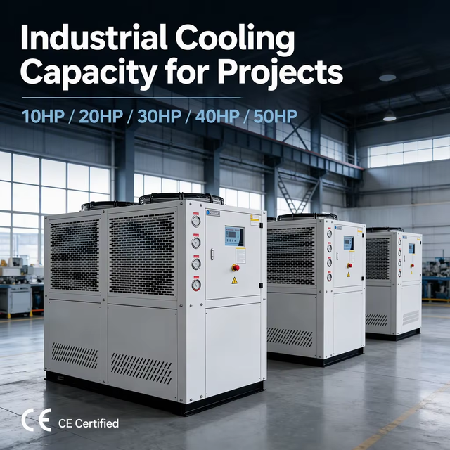 CE Certified 25hp Industrial Chiller / Air Cooled Chiller/ 20 Tons Water Chiller System