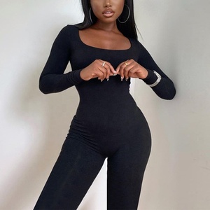 Pantalon de levage de hanche Slim pour femmes, body Long décontracté à col rond, vêtements pour femmes, Sexy, Logo personnalisé, nouvelle collection 2023 - Product Image 4