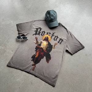 เสื้อยืดสำหรับผู้ชายเสื้อยืดลายกราฟิกโอเวอร์ไซส์ลายฮิปฮอปสไตล์ฮิปฮอปวินเทจ - Product Image 3