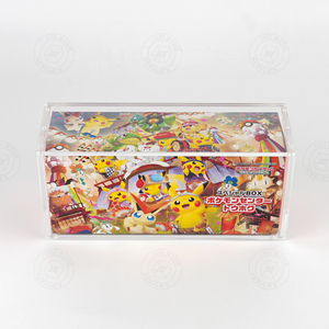 Modern Style Clear Acrylic Pokemoned Card Display Case Desktop Storage <b>Box</b> for Trading Cards - Product Image 3