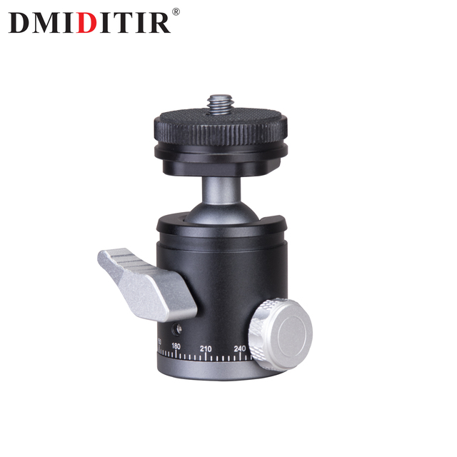 Mini 1/4 Screw Rotatable Ball Joint Holder Hot Shoe Adapter for Cameras Camcorders for B19RS Monopods and Tripod Head Included