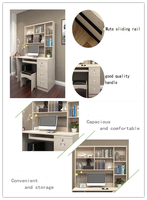 Bureau d'ordinateur en bois pour maison moderne Mesa sa pagsusulat Bureaux en forme de L avec tiroir bibliothèque