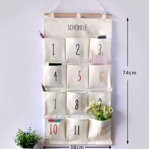 Organizador de Almacenamiento Colgante Ecológico con 5 Bolsillos y Bolsillo de Rejilla para Ropa y Juguetes - Product Image 4