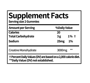 OEM Private Label 5000mg di creatina monoidrato gummie integratore sanitario senza zucchero - Product Image 2