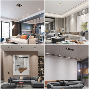 Hiện Đại <span class=keywords><strong>MR16</strong></span> Gu10 LED Đèn Downlight Đầu Duy Nhất 93*93Mm Spotlight Nhôm Cơ Thể Vuông Hình Chữ Nhật Nồi Đèn Phòng Khách - Product Image 3