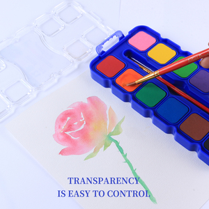 Juego de Pinturas de Acuarela Sólida Giorgione Personalizado OEM, 12/24 Tintas Grandes con Pinceles de Pelo de Nailon para Pintar sobre Papel - Product Image 5