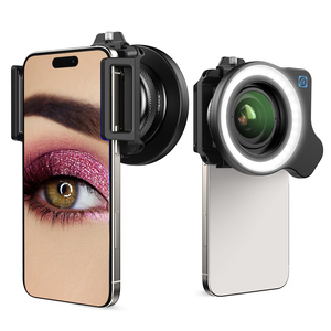 Objectif de photographie pour téléphone portable professionnel, zoom 10-20x, <span class=keywords><strong>macro</strong></span>, lumière d'appoint, alliage d'aluminium pour smartphone universel - Product Image 1