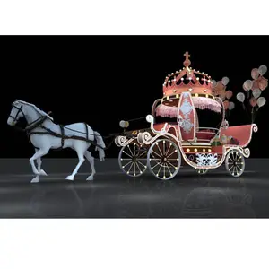 Charrette chinoise à cheval nouveau design, vente en gros, pour mariage, transport d'animaux