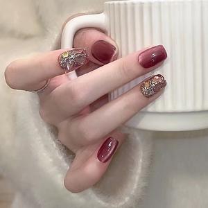 <span class=keywords><strong>Faux</strong></span> ongles longs pour filles, design œil de chat, ABS, haute qualité, pour doigts, couverture complète - Product Image 2