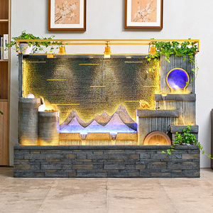 Fontaine d'eau rocailleuse Quanfangyuan 110-230V pour intérieur, décoration de salon, élément aquatique écologique - Product Image 4