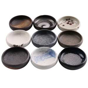 Sauce soja Rond Porcelaine Sauce Plat En Gros Noir Blanc Terre Cuite Assaisonnement Plats Sushi <span class=keywords><strong>Moutarde</strong></span> Apéritif Trempette Bol - Product Image 5