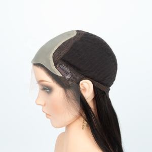 Perruque juive de la plus haute qualité, avec dessus en dentelle et filet en soie, couleur naturelle, sans couches, en cheveux humains européens vierges, pour cheveux clairsemés - Product Image 4