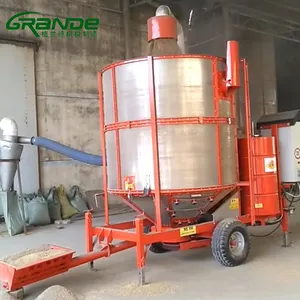 Мобильная Циркулирующая машина для сушки зерна риса, пшеницы, кукурузы по заводской цене