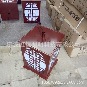 Lámpara de Jardín LED de Doble Cabezal HJT122 de 60W, Estilo Chino, para Parques, Calles y Plazas - Product Image 4