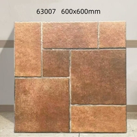Carrelage extérieur antidérapant en imitation céramique bois massif moderne 600*600mm pour salon