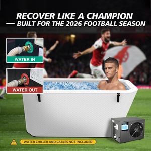 Baignoire de glace inclinée haut de gamme avec dossier <span class=keywords><strong>gonflable</strong></span> <span class=keywords><strong>pour</strong></span> thérapie par eau froide, physiothérapie, bien-être et <span class=keywords><strong>spa</strong></span> - Product Image 2