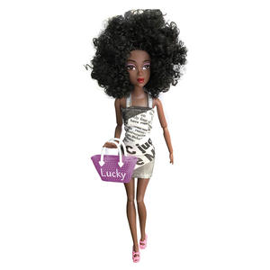 新款长裙11.5英寸非洲bjd时尚美国非洲儿童黑娃娃 - Product Image 3