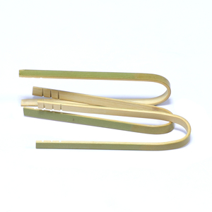 Bamboo <strong>Tongs</strong> Vintage Natural Food Bamboo <strong>Tong</strong> Disposable Toast Tweezer for Catering Buffet Home Use - Product Image 4